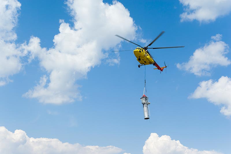 Tower Construction by Helicopter in Pennsylvania